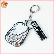 [RG1] Creative Mini 3D Badminton Raet Balls Charms Keychains Sport Souvenir Bag Keyrings Car Trinket