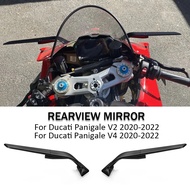 Rearview Mirror Stealth Sport Winglet Mirror Kits Adjustable Stealth Mirrors For Ducati Panigale V2 955 V4 1100 2020 2021 2022