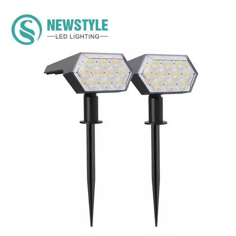 108 LED Outdoor Solar Lights Solar Spot Lights Landscape Spotlights 92 LED Adjustable Garden Decorac