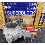 NEW TOBAKI SUPERBLOCK LC135 / Y15 ZR 57MM / 62MM / 63MM / 65MM / 68MM + 6MM 70MM+7MM 70MM +8MM 72MM CERAMIC BLOCK SMAX