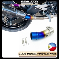 REALZION 2022 Ninja400 z400 elbow to 51mm 2inch Slip-On mid Exhaust link Pipe Ninja z 400
