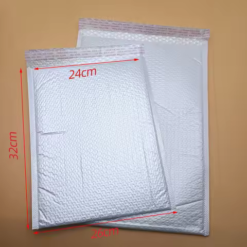 A4 Size White Bubble Padded Bag Seal Plastic Bubble Mailing Bags Bubble Envelope Bag Cushion Mailers