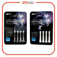 Oral-B｜iO深層清潔刷頭 4支裝 - 白色/黑色【平行進口產品】