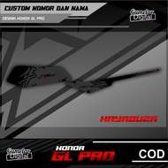 COOL HONDA GL PRO HAYABUSA STRIPING ALREADY CUT, JUST STICK IT ON