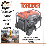 TOKUDEN TKG9500iE 8.0KW INVERTER GENERATOR 8000WATT