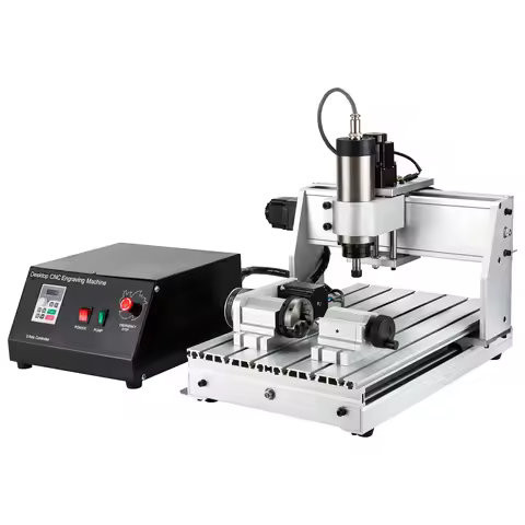 Hot Sale Hobby Mini CNC 6040 2.2KW Spindle Motor Desktop Mill Small Cnc Router 4 Axis 6040 for Wood 