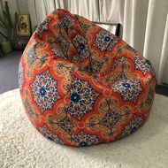 Non-Filler Bean Bag Cloth Cover Color Printed Inner Coat Outdoor Waterproof Simple Leisure Bean Bag 