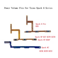 Power Volume Flex For Tecno Spark8 8C 8P 8T 8Pro KG5K KG5J KG5N KG8 KG6 KG7H KG7 KG7N KG6P