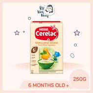 BB King Kong Cerelac Infant Cereal Rice & Mixed Vegetables 250G Box