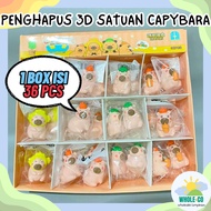 (1 Box Contains 36 Pcs) 3D Erasers, Premium Capybara Animals, Chocolate, Cute, Unique, Adorable, Who