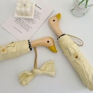 Cute Duck Head Umbrella Umbrella Sun Umbrella Female Sunscreen Anti-Ultraviolet Creative Folding Sun