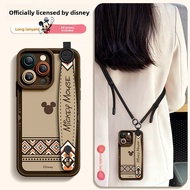 SUPER MOUSE | Anti-Shock iPhone 16 Pro Max Case Black Gold Ethnic Mickey