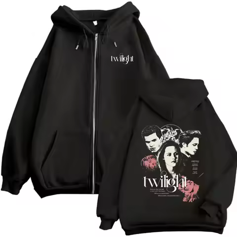 Twilight Vampire Robert Pattinson Edward Cullen Bella Jacob Black Zipper Hoodie Men Women Casual Fle