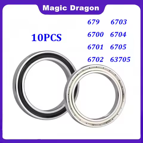 10PCS 679ZZ 2RS 6700 10x15x4 6701 bearing 6702 6703 6704 6705 63705 25x32x7 blue 2rs ZZ Ultra thin D