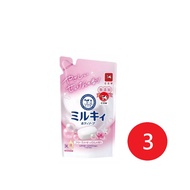 日本牛乳石鹼 COW 牛乳精華沐浴乳360ml 補充包 玫瑰花香*3包