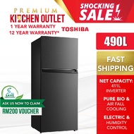 Toshiba 490L 2-Door Inverter Refrigerator Firdge GR-RT559WE-PMY(06)  Peti Sejuk | Peti Ais | 冰箱 | 冰橱