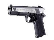 【杰丹田】UMAREX Colt M1911 A1 4.5mm/.177 轉輪式 喇叭彈 CO2膛線手槍 黑銀色