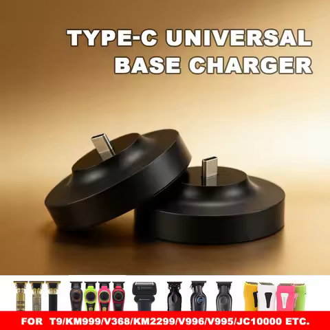 Professional Barber Hair Clipper Type-C Charging Stand For T9 KM-999 2299 V-368 996 995 JC10000 ETC.