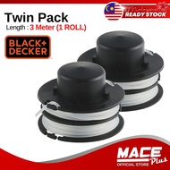 2PCS RS300 BLACK & DECKER SPOOL & LINE - 5170001-39 FOR GL300 / GL260 TRIMMER GRASS (COMBO)