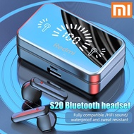 ♥ SFREE Shipping+Readystock♥Redmi S20 Tws Bluetooth Wireless Headset Hi-Fi Stereo Sports Gaming Waterproof Headphone Hearing Hands-free Bluetooth Headset Fone