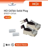 HCI 8P8CP-CAT6A CAT6A Solid Plug RJ45 Connector [50 in 1]