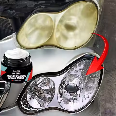 Car Headlight Restoration Polishing Kit - Scratch Remover & Oxidation Cleaner Repair Paste for Headl