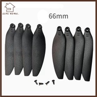 YELGIRL Remote Control Drone Parts, 58mm/66mm Universal Folding Propeller Blades, Plastic Black Quad