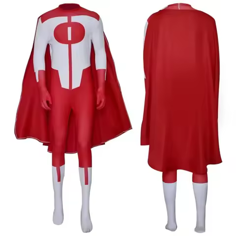 ♂♀✪Anime Cartoon Invincible Mark Grayson Cosplay Men Costume Male Superhero Omni-man Atom Eve Man Ha