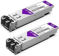 1000BASE-SX SFP Transceiver, 1.25G SFP to LC Multimode Fiber Module Compatible with Cisco GLC-SX-MMD