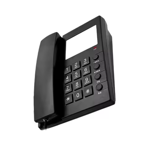 R53C Rj11 Hotel Guest Room Telephone with Durability Build and Space Saving Wall Mount/Desk Display