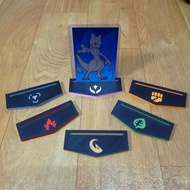 Pokémon Card Stand with Symbol - Pokemon Card Holder with Elemental Essence