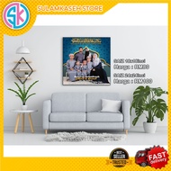 FRAME GAMBAR | FRAME KAYU CANVAS MATERIAL TARPAULIN CUSTOM SAIZ | SULAMKASEH