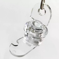 Acrylic Transparent Lock with Key Turn Lock Door Lock Showcase Lock Cabinet Door Drawer Box Box Invi