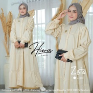 Gamis Wanita Casual Modern Zeta Maksi Dress Bahan Cotton Fashion Muslimah Dewasa | GOODSAJI HIJABSTU