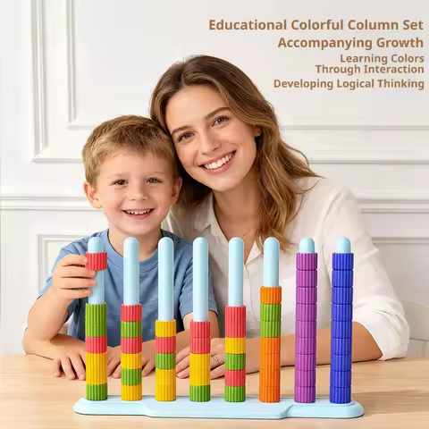 Montessori Color Stacking Game Color Recognition Counting and Classification Fast-Paced Pattern Matc