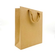 Sturdy classic plain paper shopping gift bag bag stand