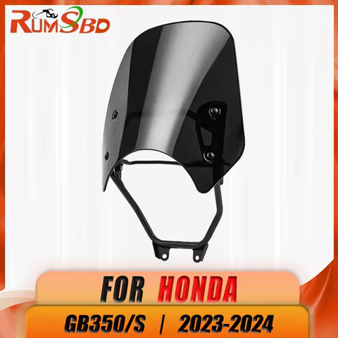 Front Windshield Windscreen For Honda GB 350 350S 2023 2024 Motorcycle Wind Shield Guard Airflow Def