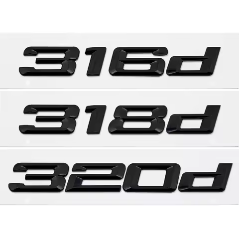 For BMW G20 G21 G28 F30 F31 F34 F35 E90 E91 E92 E93 E46 E36 DIY Sticker Rear Trunk Badge Plastic Dec