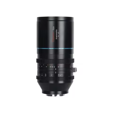 Sirui 135mm T2.9 1.8X Anamorphic Lens Full Frame MF Fixed Focus Telephoto Cine Lens compatible with 
