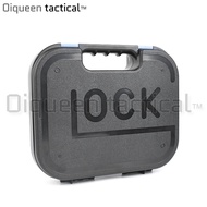 Oiqueen GLOCK Storage Box Multifunctional Portable Plastic G-un Case Waterproof Tactical ABS Pis-tol Case for G17 Suitcase Outdoor Hunting Accessories