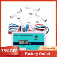 TRM1 Triple TDS Meter Online TDS Water Quality Tester 0-9990PPM LCD Display Water Quality Purity Tes