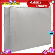 Grey Outdoor TV Screen Cover Weatherproof Universal Protector Dustproof Waterproof Case for 22-65'' LCD Television with