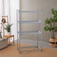 台灣製/優米/角鋼/層架/鍍鋅/四層免螺絲角鋼架 中/大型 網片