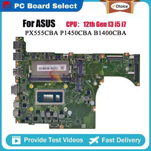 B1400CBA Laptop Motherboard For ASUS ExpertBook PX555CBA P1450CBA B1400CB B1400CCBA Notebook Mainboa