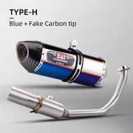 [Tgrx] สำหรับ HONDA FORZA300 FORZA สลิปบนระบบไอเสียรถจักรยานยนต์แบบเต็มรูปแบบสแตนเลสเรซซิ่งไอเสีย R7