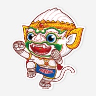 Waterproof Ramakien Sticker-Hanuman Thai Ancient Boxing-Rope