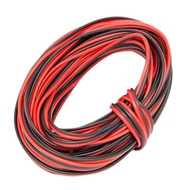 10M 18/20/22 Gauge AWG Electrical Cable Wire 2pin Tinned Copper Insulated PVC Extension LED Strip Black Red