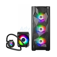 TSUNAMI ATX CASE (NP)  COOLMAN 190-2 K LIQUID COMBO ABLAZE (BLACK) - A0131767