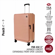 SAMEL 28" FGD 432 JAPANESE CONCEPT EXPANDABLE ANTI-THEFT ZIPPER FRONT OPEN LUGGAGE