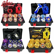8pcs Beyblade Burst Toolbox Set with Golden Metal Fusion Spinning Top Launcher Grip Storage Box Kids Toys Children's Christmas Gifts